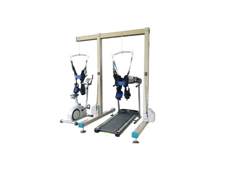 JC-JZB-06電動(dòng)減重訓(xùn)練架（配醫(yī)用慢速跑臺(tái)和立式功率車(chē)）